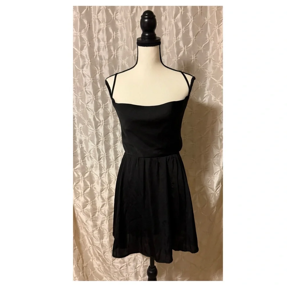 Free People Intimately Good Company Slip Mini Dress in Black - Picture 3 of 12